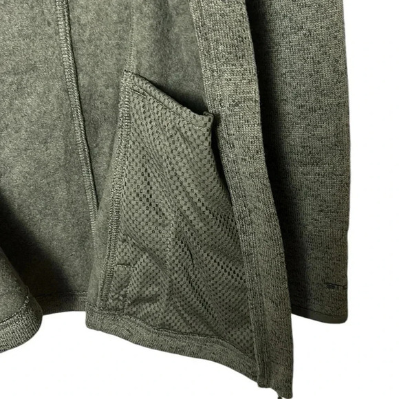 Y2K, fitted,heavy fleece jacket, sweater women XL, GREEN hiking,outdoors,EC - Picture 10 of 14